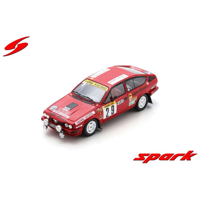 【沖縄・離島配送不可】Alfa Romeo GTV6 No.29 15th Rally Monte Carlo 1983 Y. Loubert - T. Fond SPARK JAPAN S9354