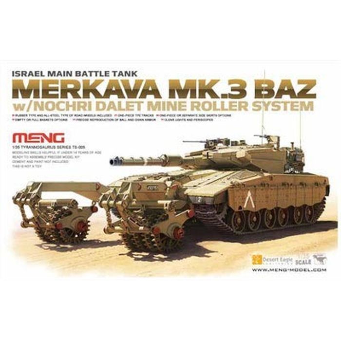 MENTS-005 モンモデル 1/35 メルカバ MK.3 BAZ w/NOCHRI DALET マインローラー ビーバーコーポレーション MENTS-005
