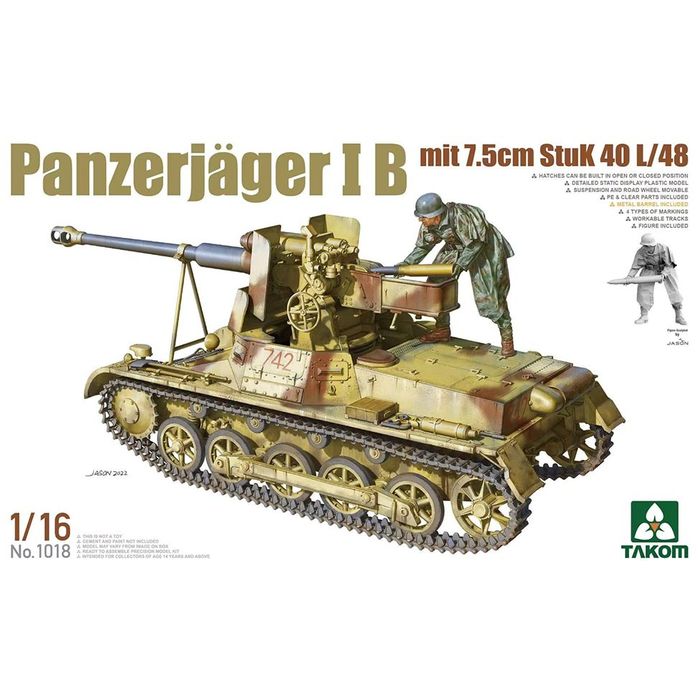 【沖縄・離島配送不可】1/16 1号7.5cm自走対戦車砲B (StuK 40 L/48) ビーバーコーポレーション TKO1018