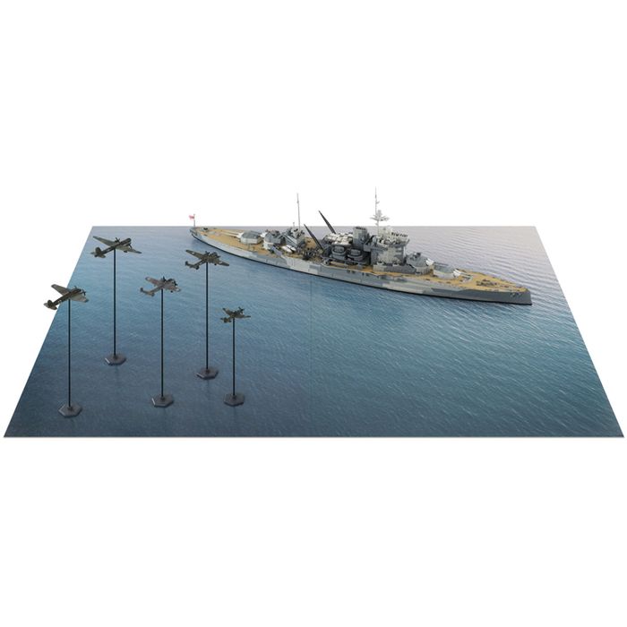 イギリス海軍 戦艦 ウォースパイト VS ドイツ空軍爆撃航空団 ピットロード東名 SPS25