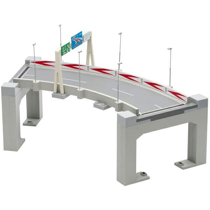 【沖縄・離島配送不可】1/64トミカラマヴィンテージ11a高速道路カーブAジオラマ模型ミニカーストラクチャー トミーテック 328025