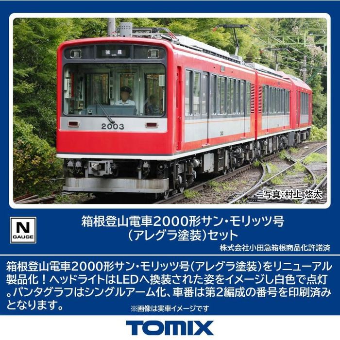 楽天市場】箱根登山鉄道 2000形サン・モリッツ号(アレグラ塗装)セット