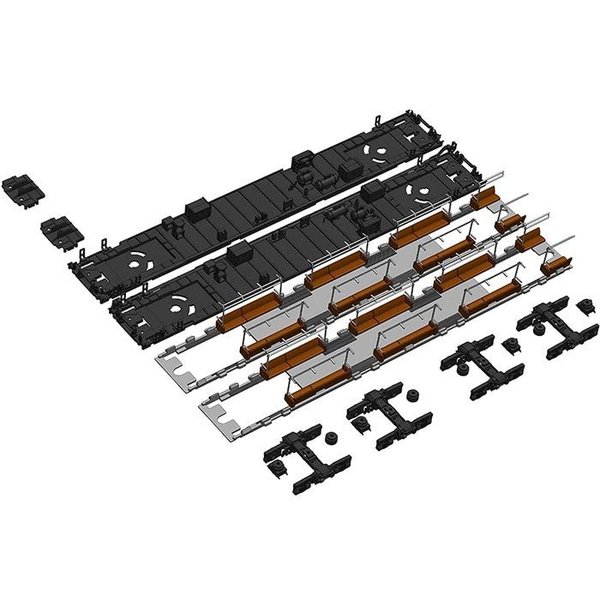 HOゲージ 201系 走行化キット B 床下機器･座席付属 クハ201･200用 鉄道模型 パーツ ピーエムオフィスエー PP114