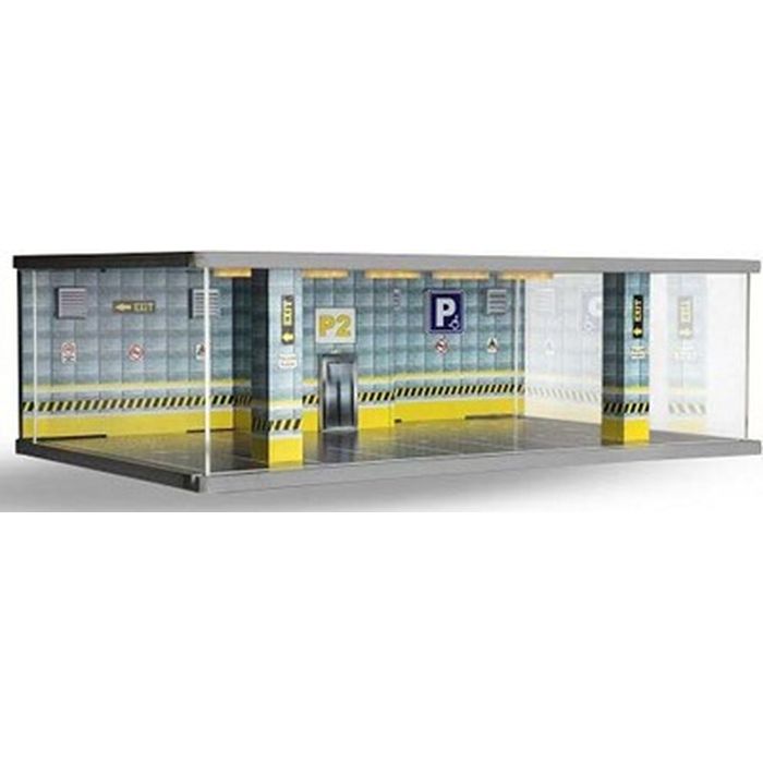 【沖縄・離島配送不可】ATLANTIC CASE1/64 組立式 ジオラマ パーキング P2 イエローフロア 京商 ATL30302N