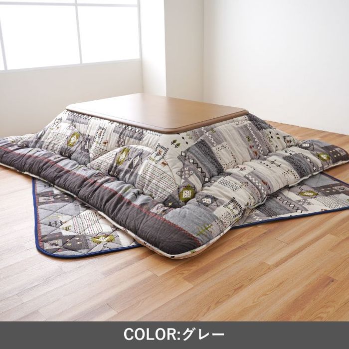【沖縄・離島配送不可】【代引不可】こたつ こたつ厚掛 セット アムル 205×285cm グレー IKEHIKO 1161460130301