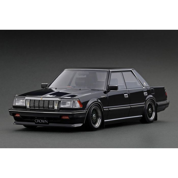 【沖縄・離島配送不可】1/18 トヨタ クラウン 2.8 ロイヤルサルーン G (120) ブラック 模型 ミニカー ティーケー・カンパニー IG3827