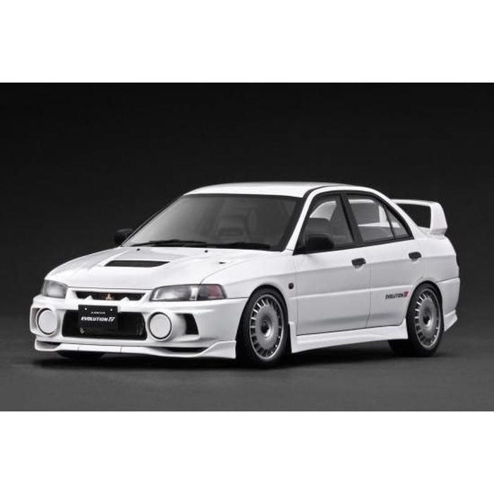 【沖縄・離島配送不可】1/18 Mitsubishi LANCER EVOLUTION 4 (CN9A) White ティーケー・カンパニー IG3787