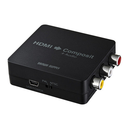 【代引不可】サンワサプライ HDMI信号コンポジット変換コンバーター VGA-CVHD3
