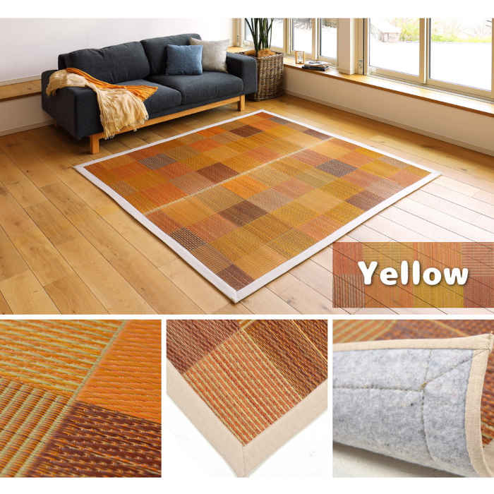 い草ラグ い草マット インテリア 裏面不織布 消臭 176 230cm 撥水 夏用 調湿 抗カビ