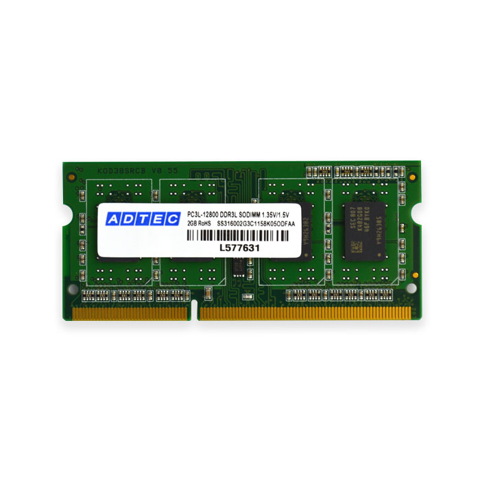 【沖縄・離島配送不可】DOS/V用DDR3-1600 SO-DIMM 4GB 省電力 低電圧 ADTEC ADS12800N-LH4G｜補聴器専門店　快聴生活