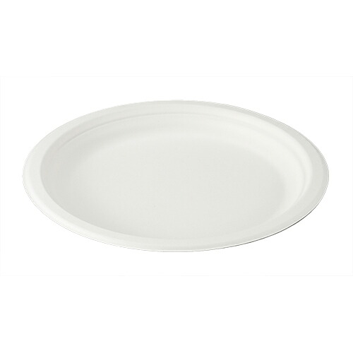 モールド丸皿9インチ (白) TM-P102 サイズ : φ225&times;18mm 入数 : 1000 電子レンジ対応｜業務用容器カイコム　店