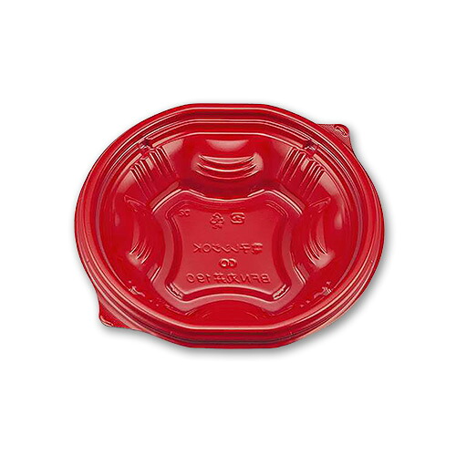 BFN丸丼190 朱本体 サイズ : 188×182×41mm 入数 : 600|業務用容器カイコム 店