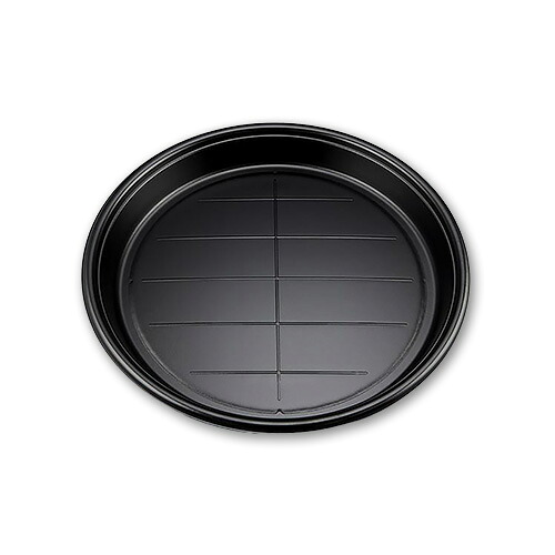 SF丸桶6 黒本体 サイズ : φ400&times;48mm 入数 : 100｜業務用容器カイコム　店