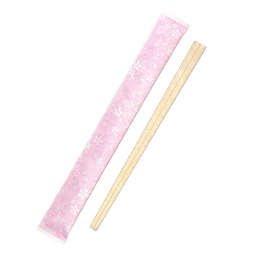 SAKURA立ちふさがる箸 大きさ : 30×240粍 入数 : 4000(100×40袋)