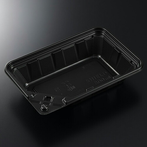 BCTシールド 24-16 BK 身 サイズ : 240×160×52mm 入数 : 600|業務用容器カイコム 店