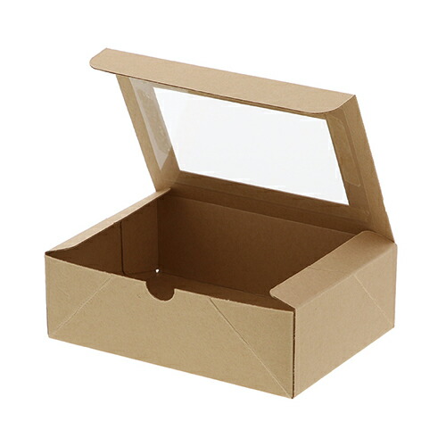 HEIKO ネオクラフト 窓付BOX M 200箱入り 食品容器 サイズ : 縦120×横170×高55mm 入数 : 200 ランチボックス ランチBOX ランチケース 弁当箱 使い捨て 業務用 デリバリー レジャー 紙 テイクアウト お持ち帰り イベント キッチンカー サンドイッチ 16,448円