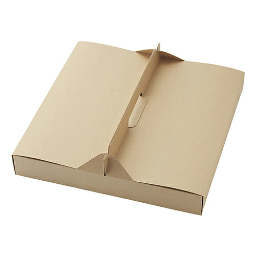 12インチピザBOX HEIKO 80枚入り 食品容器 ネオクラフト キャリー M サイズ : 310×310×高45mm 入数 : 80 ピザボックス ピザBOX ピザ箱 宅配ピザ 使い捨て 業務用 デリバリー レジャー 紙 テイクアウト お持ち帰り イベント キッチンカー