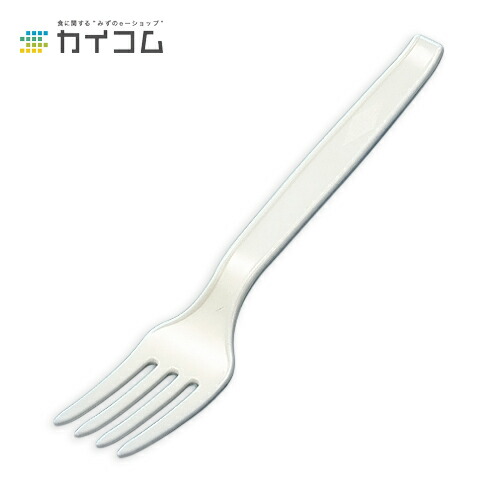 特大フォーク(白) バラ サイズ : 160mm 入数 : 2000 業務用 使い捨て カトラリー プラスチック バラ パスタ｜業務用容器カイコム　店