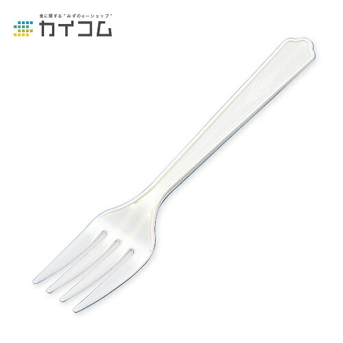 大フォーク(白) バラ サイズ : 123mm 入数 : 5000 業務用 使い捨て カトラリー プラスチック バラ パスタ
