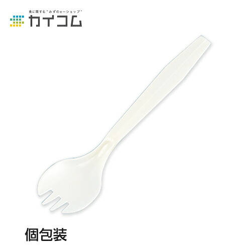 WM103SPスポーク 袋入 サイズ : 150mm 入数 : 2000 プラスチック 使い捨て 業務用 スプーン 個包装 デザート アイス かき氷 カレー フォーク