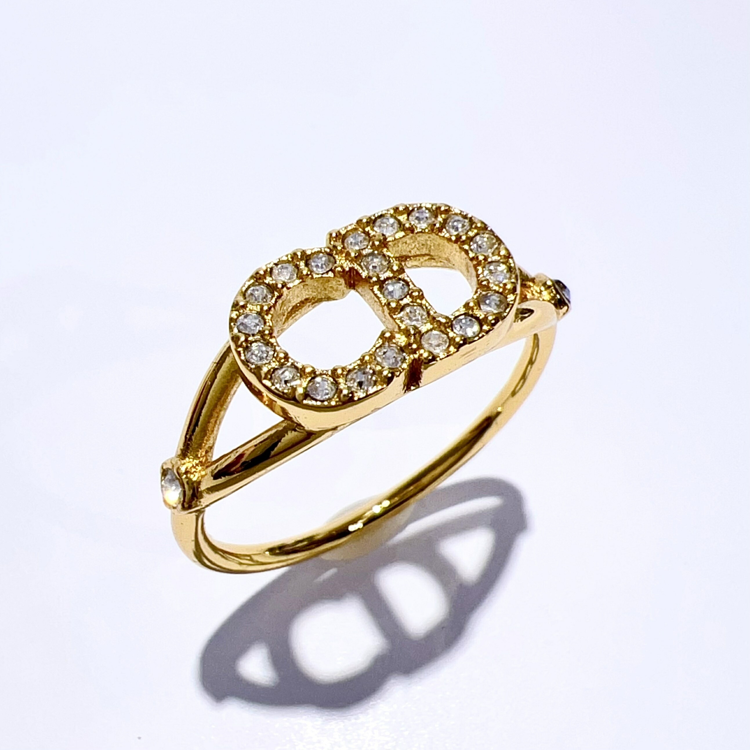 【美品　正規品】DIOR ゴールドリング L サイズ Christian Dior（クリスチャン・ディオール） Dior ディオール リング
