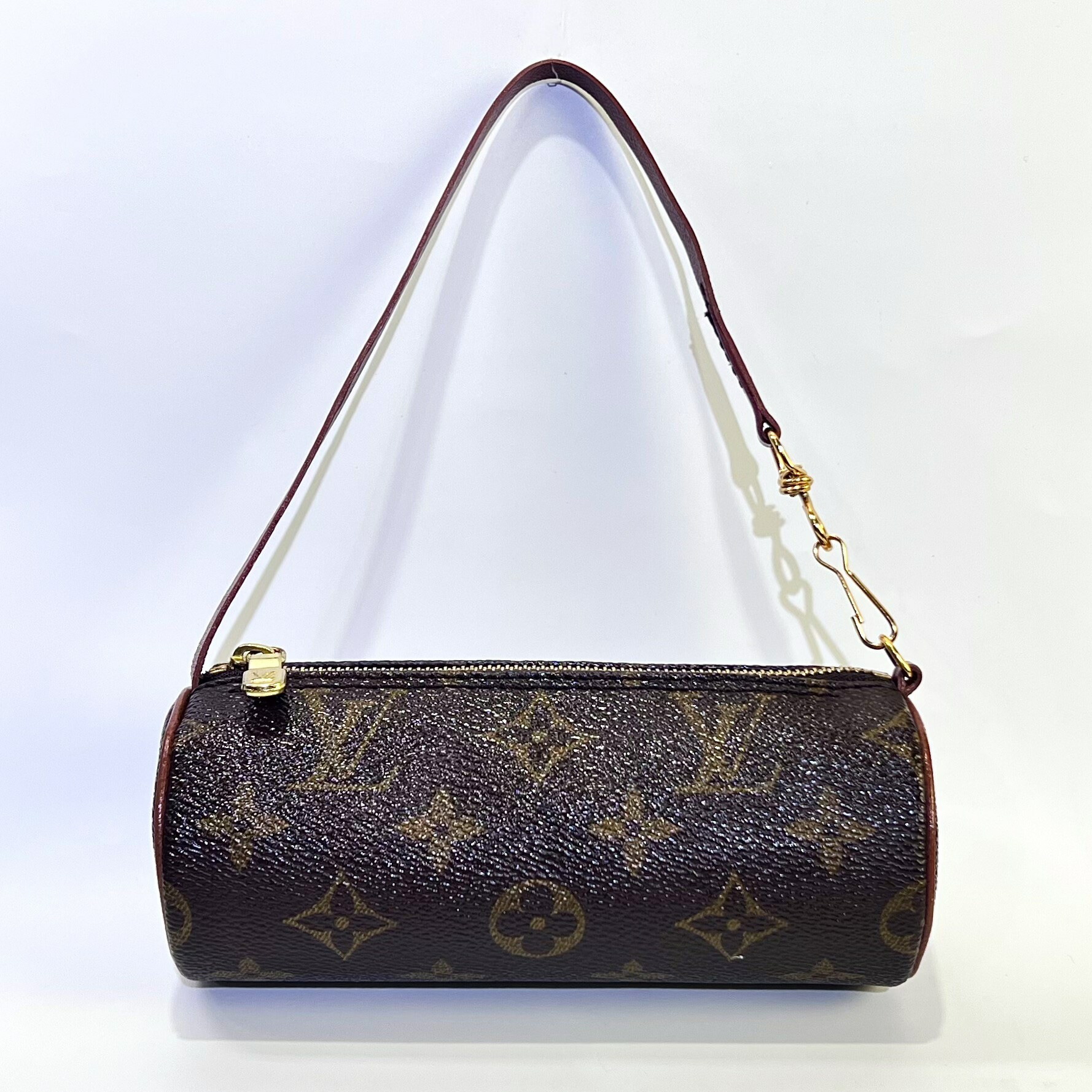 【中古】Louis Vuitton ルイヴィトン パピヨン ミニポーチ M51385 モノグラム レディース ファションバッグ ショルダーバッグ 美品