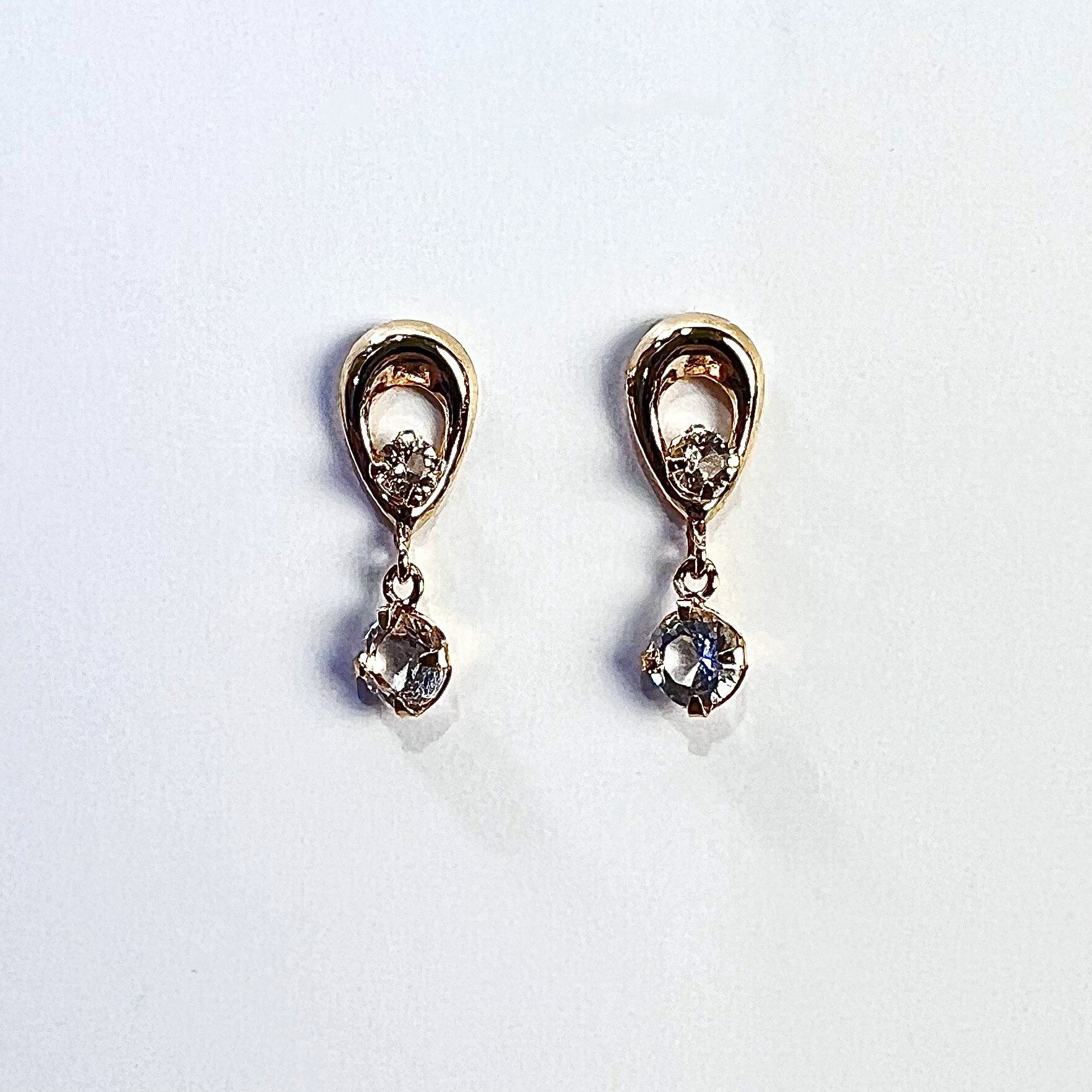 サンタマリアカラーアクワマリン アクアマリン 合計1.6ct ダイヤ