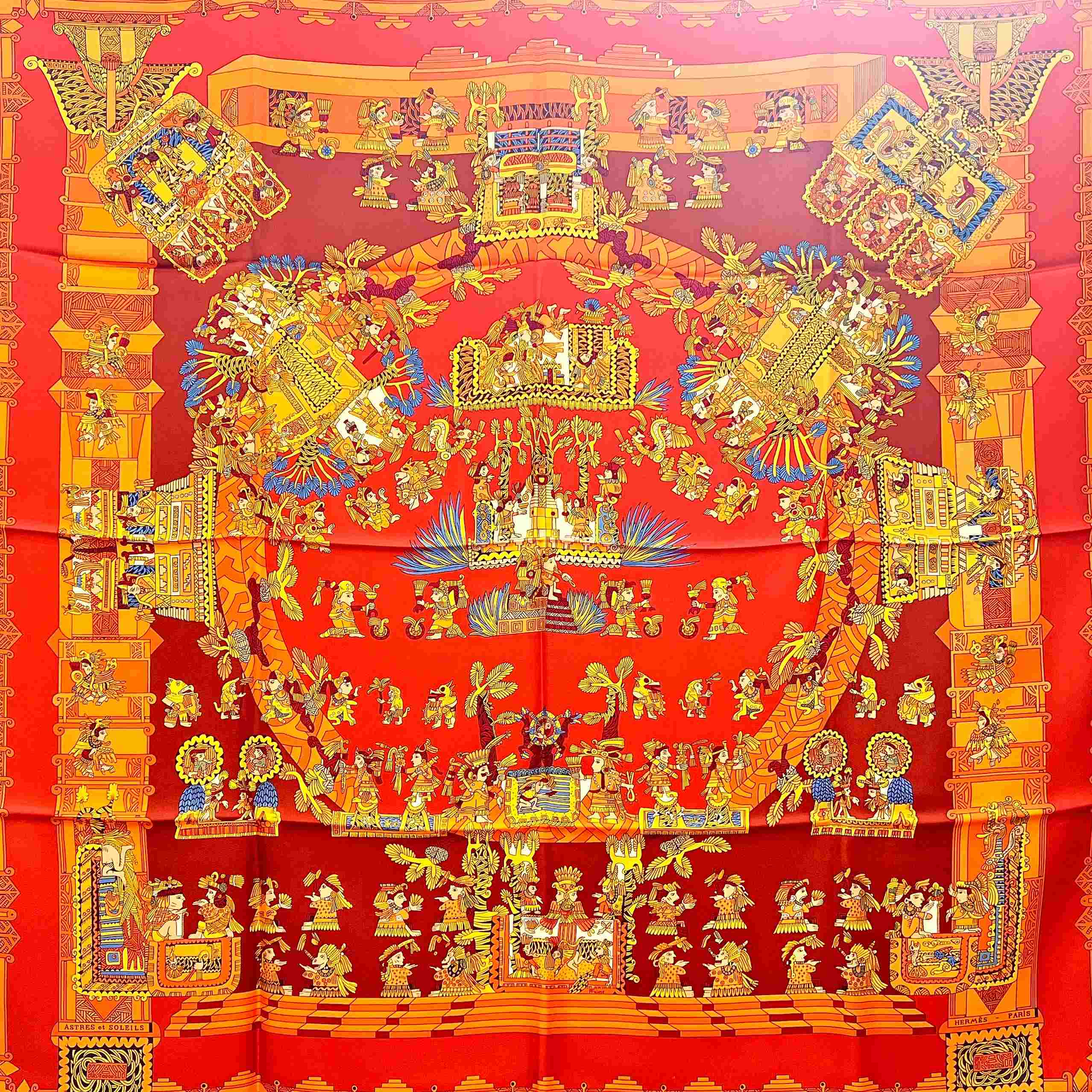 楽天市場】【中古】HERMES エルメス カレ90 LA VOIE LACTEE 天の川