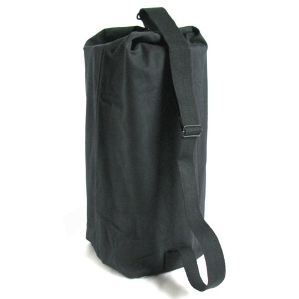 コットン キャンパス ダッフルバック カバン 36L ブラック S ワンショルダー 防腐 防虫 ミリタリーバッグ ミリタリーウェア