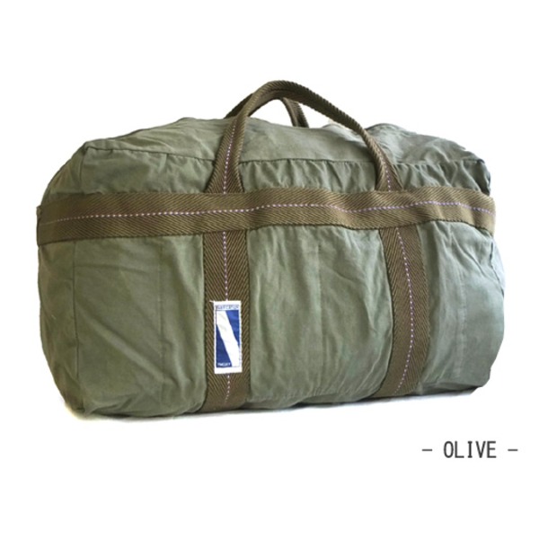 【レア】ミリタリーバッグ　vintage B-4B 楽天市場】フランス軍 パラシュートBAG [A.F.×TAP] Lサイズ ( オリーブ