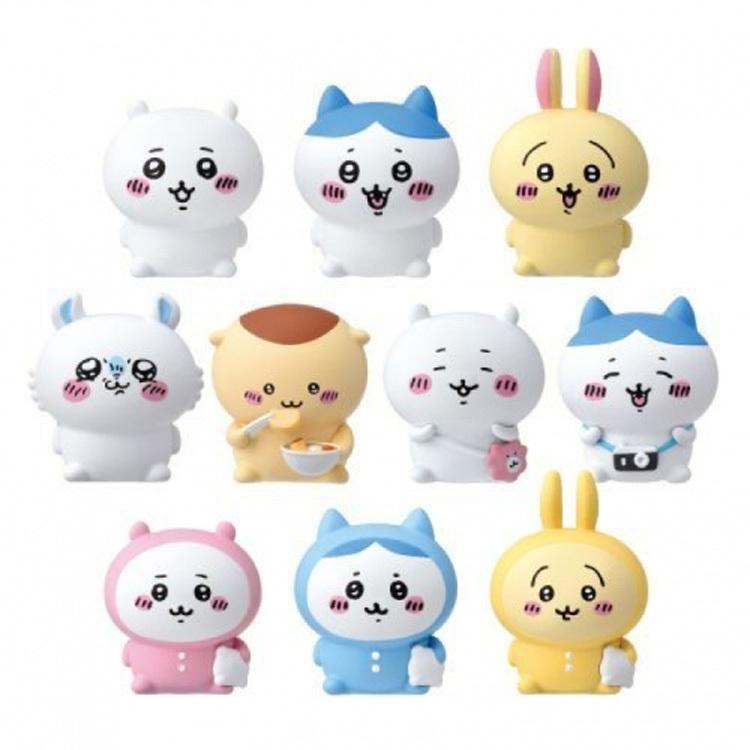 ちいかわ ソフビパペットマスコット 10個入りBOX【1BOX 10個入り】全10種類　ちいかわ/ハチワレ/ウサギ/モモンガ/くりまんじゅう