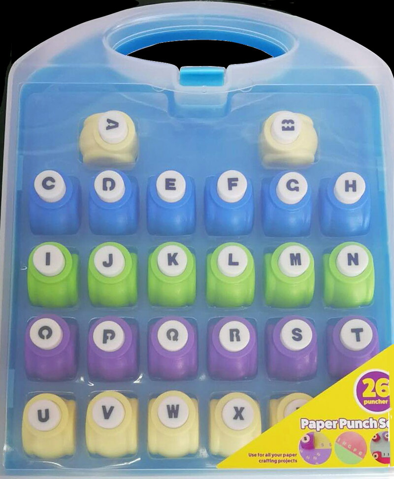 カーラクラフト アルファベット＆数字セット クラフトパンチ バラ売り)クラフトパンチ アルファベット・数字 全40種類