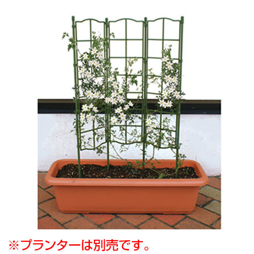 楽天市場 第一ビニール フラワーパネル トリプル コンテナガーデン つる植物 つる性植物 あさがお クレマチス 朝顔 栽培 プランター トレリス 支柱 つる あんどん おしゃれ おすすめ Cb99 買援隊2号店