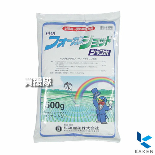 科研製薬 フォーカスショットジャンボ 500g(50g×10)×10袋仕掛ける  【水稲 すいとう 田んぼ 野田 稲 田の実 水稲作り出す 用 除草剤 雑草 草 打つ手 40日以上の成り行き SU持ちこたえる性雑草 田の実科雑草 アシ柿 エゾノサヤヌカグサ ツユ】【かっこ良い おすすめ】[CB99] 花・ガーデン・DIY-園芸薬剤・植物活性剤-除草剤