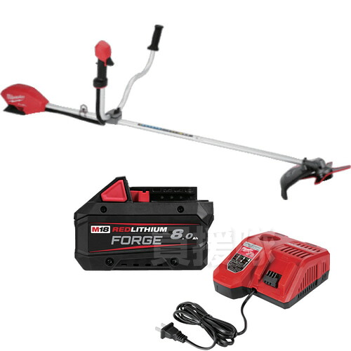 ミルウォーキー物の具・ジャパン組みあわせる会社組織 milwaukee M18 FUEL 刈払機 M18_FBCU-0_JP ＆ M18 FORGE 8.0AH 乾電池 ＆  M12ーM18 申し受ける器 M12-18FC_JP 乾電池申し受ける器書き割り【草刈り機 草刈機 刈り払い出し機 刈払い出し機 申し受ける式 除草 乾電池式 】【今めかしい おすすめ】[CB99]