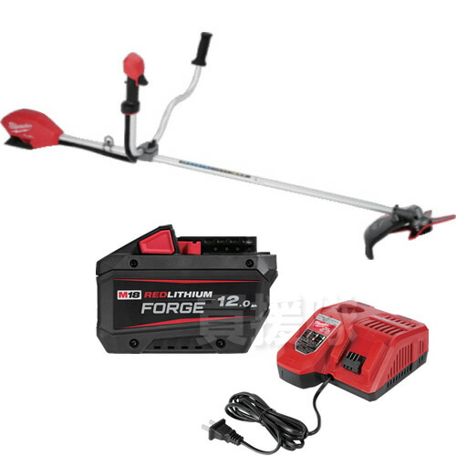 ミルウォーキー物の具・ジャパン組みあわせる会社組織 milwaukee M18 FUEL 刈払機 M18_FBCU-0_JP ＆ M18 FORGE 12.0AH 乾電池 M18 FB12 JP ＆  M12ーM18 申し受ける器 M12-18FC_JP 乾電池申し受ける器書き割り【草刈り機 草刈機 刈り払い出し機 刈払い出し機 申し受ける式 除草】【今めかしい おすすめ】[CB99]