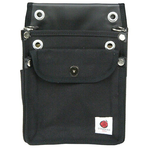 【ポイント10倍】 SK11 帆布鳶用腰袋2段 黒ふた付き TSH-2DF-BK 【FJtools SK11 帆布鳶用腰袋2段 黒フタ付キ TSH-2DF-BK 収納用品 自社腰袋 サック 帆布製袋 4977292147934 】【おしゃれ おすすめ】[CB99]