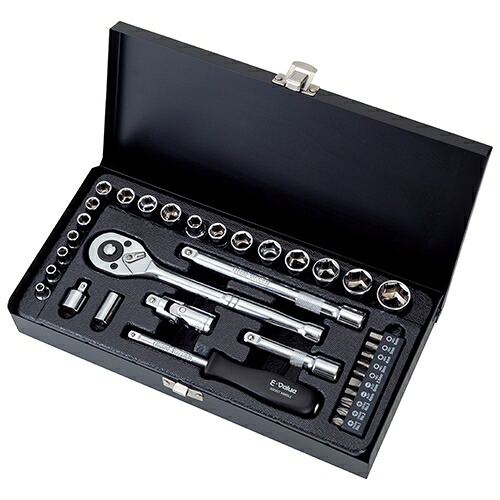 【ポイント10倍】 E-Value ソケットレンチセット ESR-2335M 【FJtools ボルト ナット ネジ 締付け 緩め 72山ギア ラチェットハンドル 作業工具 ソケット ソケットレンチセット 4977292263054】【おしゃれ おすすめ】[CB99]