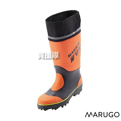 ★最大1500円OFFクーポン★7/24まで★丸五 マジカルスパイク #900 オレンジ LL 【MARUGO 作業靴 鋼製 ダブル スパイクピン 胴太長靴 先芯入り 安全靴 森林 山林 土木 法面 建築 作業 ワークシューズ】【おしゃれ おすすめ】[CB99]｜買援隊