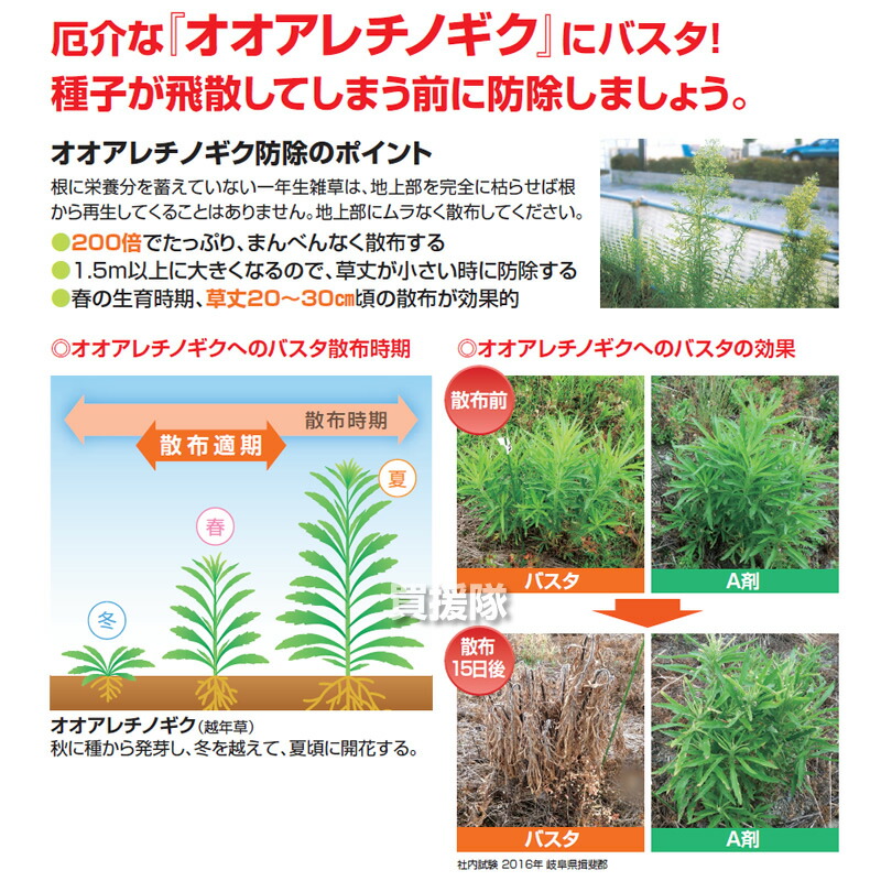 Basf バスタ液剤 薬 原液 合計100l 5リットル 除草剤 散布 経済的 雑草 対策 噴霧器 水でうすめてまくだけ 雑草対策 安心 本セット 希釈 薬剤 5l