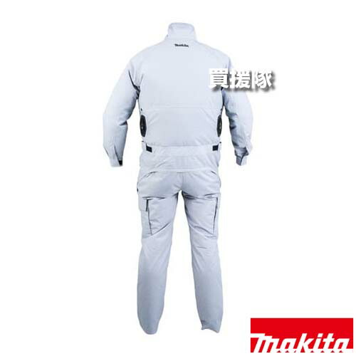 ★最大1500円OFFクーポン★マキタ 充電式ファンジャケット 綿・ポリエステル混紡 グレー M FJ502DZ 【夏 現場 パワフル 涼 風 全身 ツナギ 内圧式 快適 分割式 ダブルファン 通気 ヒップファスナ ウエスト調整 充電式 コードレス 工具 電動工具】【おしゃれ おすすめ】[CB99]