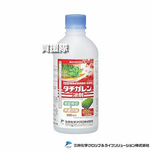 ★最大1200円OFFクーポン★三井化学クロップ＆ライフソリューションズ タチガレン液剤 500ml 【水稲 すいとう 水田 田んぼ 稲 イネ 水稲栽培 育苗 箱 育苗 用 苗立枯病 ムレ苗 防止 根の生育促進効果 強い苗 苗立枯病 フザリウム菌 ビシウム菌】【おしゃれ おすすめ】[CB99