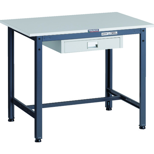 【ポイント10倍】トラスコ中山(株) TRUSCO 軽荷重作業台(300kg)AE型 900X600XH740 薄型1段引出し付 ダークグレー色 RAE-0960UDC1_DG 【DIY 工具 TRUSCO トラスコ 】【おしゃれ おすすめ】[CB99]｜買援隊