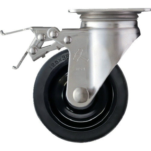 【ポイント10倍】ハンマー Sシリーズオールステンレス 旋回式ゴム車輪(ナイロンホイール)125mm ストッパー付 315S-RU125 【DIY 工具 TRUSCO トラスコ 】【おしゃれ おすすめ】[CB99] 8,233円