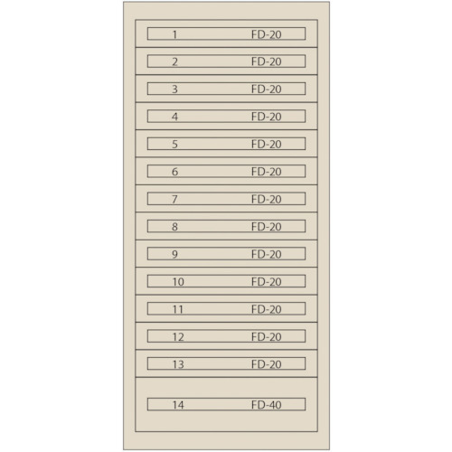 ムラテックKDS 株 ヴィドマー FC-300U-IV ファインキャビネットFC-300U