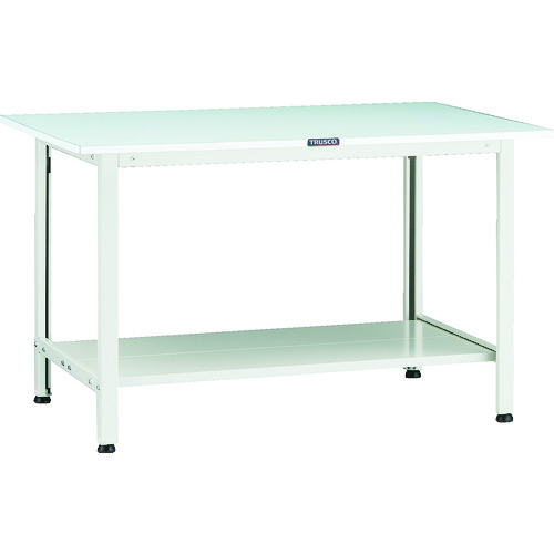 【ポイント10倍】トラスコ中山(株) TRUSCO 軽荷重作業台(200kg)AO型 1200X750XH740 下棚2枚付 ホワイト色 AOR-1275LT2 【DIY 工具 TRUSCO トラスコ 】【おしゃれ おすすめ】[CB99]