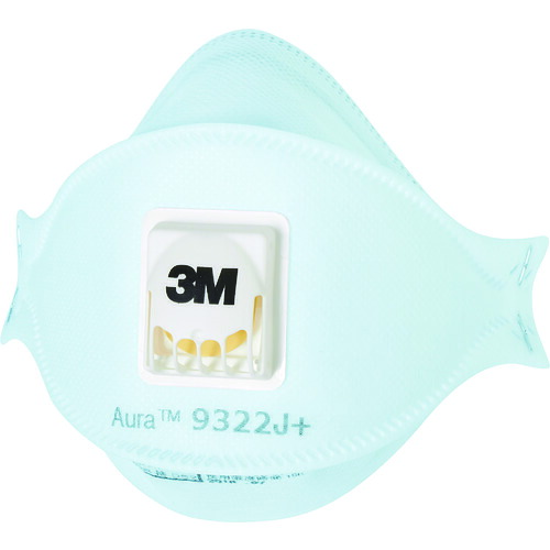 【ポイント10倍】スリーエム ジャパン(株)安全衛生製品事業部 3M Aura 使い捨て式防じんマスク 9322J+ DS2 排気弁付 10枚/1箱 9322J_AURA_T 【DIY 工具 TRUSCO トラスコ 】【おしゃれ おすすめ】[CB99]