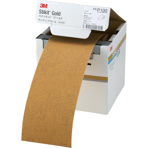【ポイント10倍】スリーエム ジャパン(株)研磨材製品事業部 3M スティキット ゴールドフィニッシングロール #100 95mmX25m FR_100_95_GOL 【DIY 工具 TRUSCO トラスコ 】【おしゃれ おすすめ】[CB99]