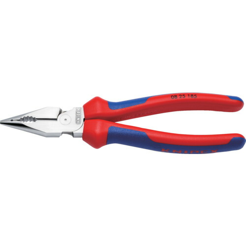 【ポイント10倍】KNIPEX ニードルノーズペンチ 185mm コンフォートハンドル 0825-185 【DIY 工具 TRUSCO トラスコ 】【おしゃれ おすすめ】[CB99]