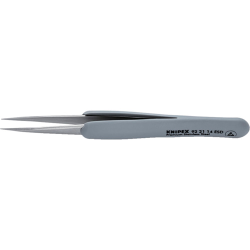 【ポイント10倍】KNIPEX ラバーハンドル付き精密ピンセット 先丸 130ММ 9221-14ESD 【DIY 工具 TRUSCO トラスコ 】【おしゃれ おすすめ】[CB99]